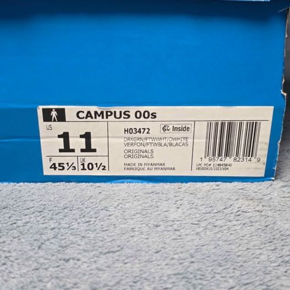 Adidas Campus 00s Green Mens US 11 - Picture 2 of 8